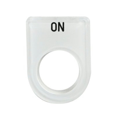 เนมเพลทอคิลิค ON แบบห่วง 22MM(33X45)พื้นขาว