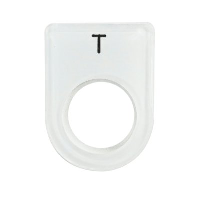 เนมเพลทอคิลิค T แบบห่วง 22MM(33X45)พื้นขาว