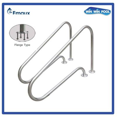 ราวจับสระว่ายน้ำARG-F-304 Emaux Exit Handrail AISI-304 Flange Type