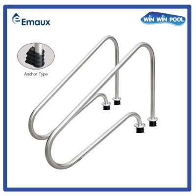 ราวจับสระว่ายน้ำ ARG-316 Emaux Exit Handrail AISI-316 Anchor Type