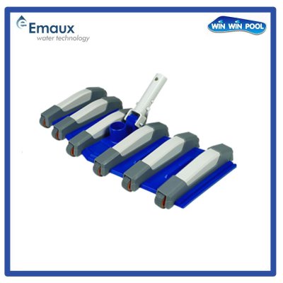 CE324 หัวดูดตะกอนดีลักซ์ด้ามจับพลาสติกแบบยืดหยุ่นขนาด 19 นิ้ว 12 ล้อ  Emaux