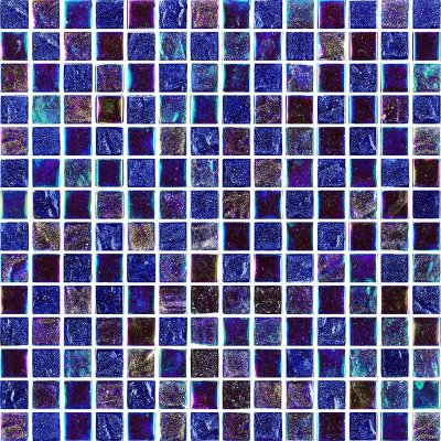 โมเสกแก้ว Koh Racha Cobalt Blue (20) (เกาะราชา โคบอลท์ บลู)  ขนาดเม็ด 20x20x4mm แผ่นละ 196 เม็ด บรรจุ 11 แผ่น/กล่อง