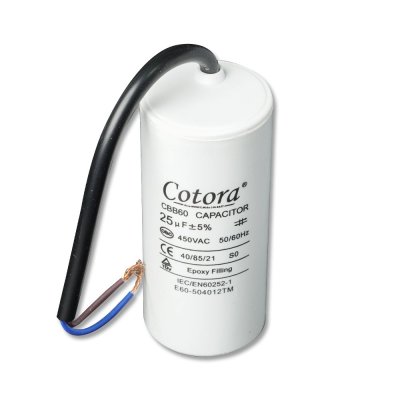 Cap Start  แคบสตาร์ท ปั้มสระว่ายน้ำ 25 UF /450V