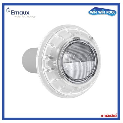E-LumenX-TOPAZ   LED 13W/12V, RGB + Warm + Cool White, ขอบสีขาว, สำหรับสระไฟเบอร์