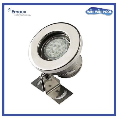 ไฟ LED F20A-CW   1W/12V  แสง cool white  ขอบสแตนเลส (เฉพาะโคม)