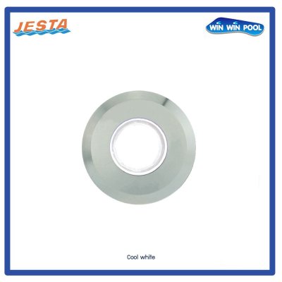 ไฟใต้น้ำ  3W/12V/DC แสงขาว ขอบสแตนเลส สำหรับสระคอนกรีต