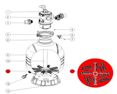 Laterals (185mm) for EMAUX MFV27/ MFV31/ MFV35 / 1 pcs. (ราคา 1 ชิ้น)