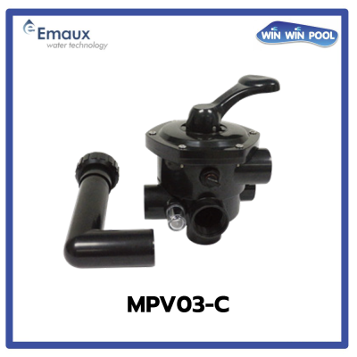 MPV03-C  มัลติพอร์ทวาล์ว 1.5" Side Mount Complete set with piping & unions for  S Series สำหรับถังกรอง รุ่น S Series