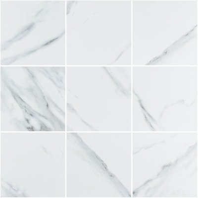 SIERRA WHITE (98) Size 98x98x6mm  บรรจุ 11 แผ่น/กล่อง