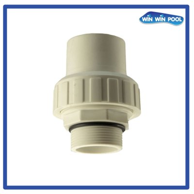 1.5" Union set (3 pcs) c/w O-ring, White Colour (สีขาว)