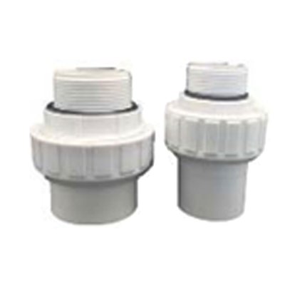 2" Union set (3 pcs) c/w O-ring, White Colour (สีขาว)