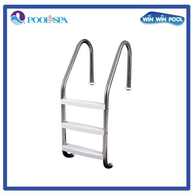 บันไดสระว่ายน้ำ พลาสติก 3 ขั้น รุ่น PSL-3-C-304 สำหรับสระคลอรีน with ABS Steps