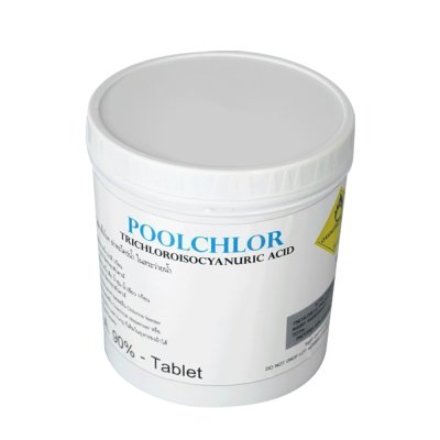 คลอรีนก้อน 90% “POOLCHLOR” 1 kg.