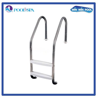 บันไดสระว่ายน้ำ พลาสติก 2 ขั้น รุ่น PSL-2-C-304 สำหรับสระคลอรีน with ABS Steps