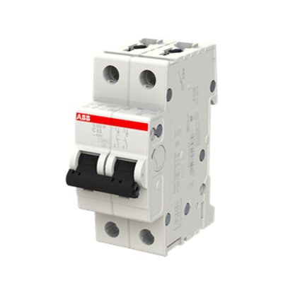 ABB เซอร์กิตเบรกเกอร์  Circuit Breaker ABB-MCB 2P 63A 10KA S202M-C63