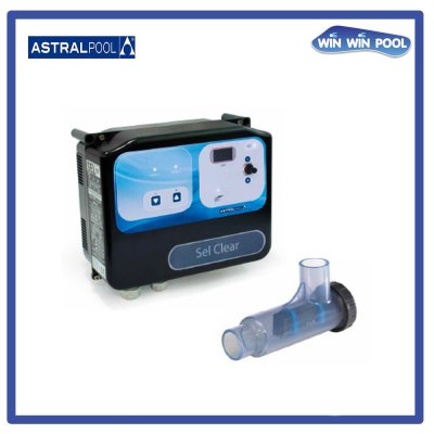 Sel Clear 30 เครื่องผลิตคลอรีนจากเกลือ 9g/h สำหรับ Pool Villa สระบ้านขนาดไม่เกิน 20 m3 Astral pool คุณภาพดี ใช้งานง่ายสุดๆติดตั้งง่ายน้ำหนักเบา