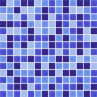 โมเสกแก้ว Koh Surin Indigo (เกาะสุรินทร์ อินดิโก้) ขนาดเม็ด 20x20x4mm แผ่นละ 196 เม็ด บรรจุ 11 แผ่น/กล่อง