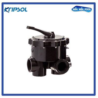 Kripsol Multiport Valve 1-1/2" (Black)มัลติพอร์ตวาล์ว สีดา ขนาด 1-1/2" ใช้กับถังกรองทรายรุ่น Blue Diamond AK520(21") - AK640(25")