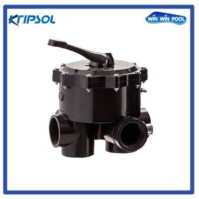 Kripsol Multiport Valve 2" (Black)มัลติพอร์ทวาล์ว สีดา ขนาด 2" ใช้กับถังกรองทรายรุ่น Blue Diamond AK7600(30") - AK900(36")