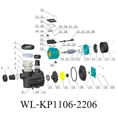 Gasket For Pump WL-KP1106-2206 Laswim