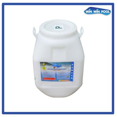 คลอรีนผง T.C.C.A 90%  50 KG Whale Poo  White