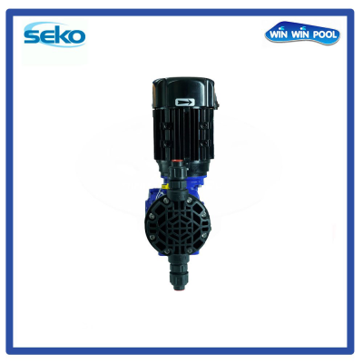 ปั๊มจ่ายสารเคมี มิเตอร์ริ่งปั๊ม SEKO รุ่น MS1 Series MS1A064B-PVC, Flow rate  8 L/h, 10 Bar ,PVC [31 / 34], 3 PH / 400VAC / 50Hz