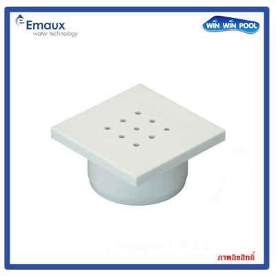 หัวปิดท่อลม PSF-15-W Square Floor Bubble 9 holes  สีขาว