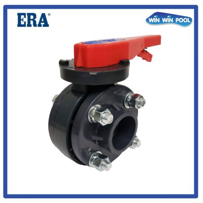 ERA วาล์วปีกผีเสื้อ 3" UPVC + Flange