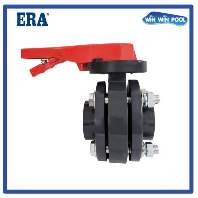 ERA วาล์วปีกผีเสื้อ 3" UPVC + Flange