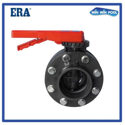 ERA วาล์วปีกผีเสื้อ 4" UPVC + Flange