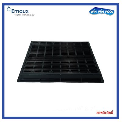 PSF-12-B สะดือสระสี่เหลี่ยม 12"x12" สีดำ FlowRate 300 Gpm.