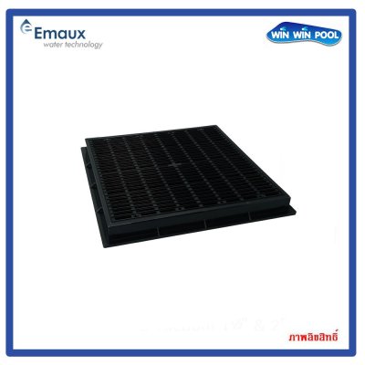 PSF-12-B สะดือสระสี่เหลี่ยม 12"x12" สีดำ FlowRate 300 Gpm.