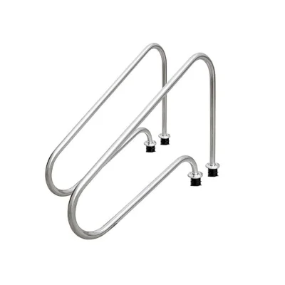 ARG-316 ชุดบันไดสแตนเลส ขนาด 1.9 นิ้ว สแตนเลส 316 ครบชุดพร้อมบล็อคยึดราว  Emaux