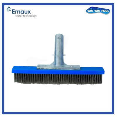 CE221  แปรงสแตนเลสด้านหลังอลูมิเนียมขัดเงา ขนาด 10 นิ้ว Emaux