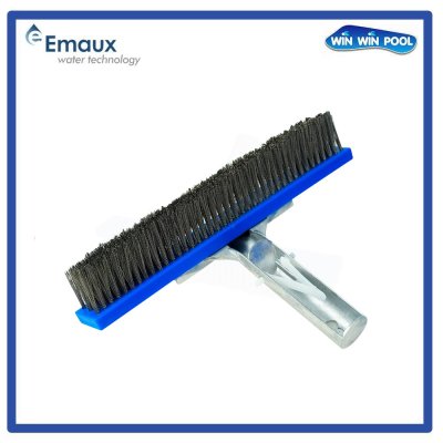 CE221  แปรงสแตนเลสด้านหลังอลูมิเนียมขัดเงา ขนาด 10 นิ้ว Emaux