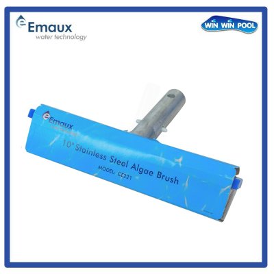 CE221  แปรงสแตนเลสด้านหลังอลูมิเนียมขัดเงา ขนาด 10 นิ้ว Emaux