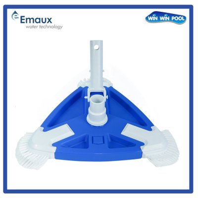 CE321 หัวดูดตะกอนดีลักซ์สามเหลี่ยมพร้อมด้วยด้าม มาตรฐานและขนแปรง ขนาด 310 x 310 x 90 มม.  “EMAUX”