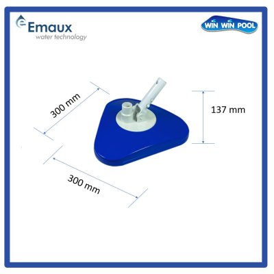 CE325  หัวดูดตะกอนสามเหลี่ยมพร้อมตัวหมุน ขนาด 300 x 300 x 137 มม.  “EMAUX”