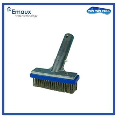 CE220  แปรงสแตนเลสด้านหลังอลูมิเนียมขัดเงา  ขนาด 5 นิ้ว ขนาด 125 x 150 x 125มม. Emaux