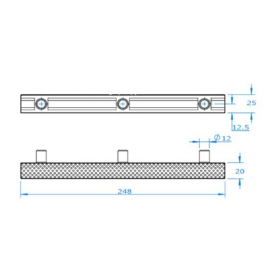 Competition Pool Gratings, Width 250 mm, Price Per Meter*** No Stock, Delivery Time  60-90 Days
