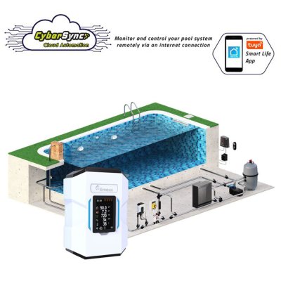 พูลสเตชั่น CyberSync CS-A20 CyberSync Emaux 20 Gram/Hour SaltChlorine 60 m³ Max Pool