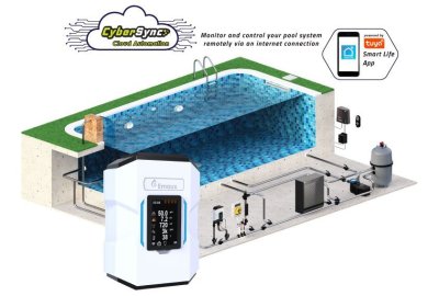 พูลสเตชั่น CyberSync CS-A20 CyberSync Emaux 20 Gram/Hour SaltChlorine 60 m³ Max Pool