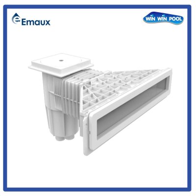 EM0180TS-SC “EMAUX” Wide Mount Wall Skimmer for Concrete Pool
