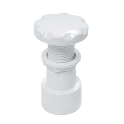 แอร์วาล์ว EM1835 Standard Air Valve Control ABS, Connection 1.5" สีขาว
