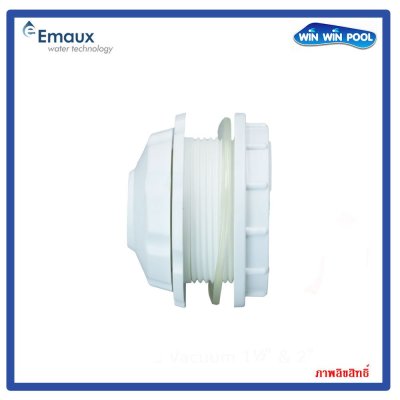 EMAUX EM3302 Eyeball หัวจ่ายน้ำทางผนังสระ อายบอล สีขาว