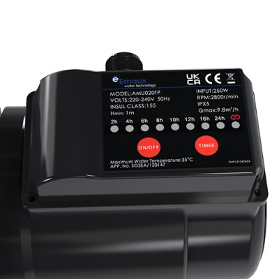 ปั๊ม AMU020TP  Pump 0.2 HP/220V/50Hz,Single Phase Emaux