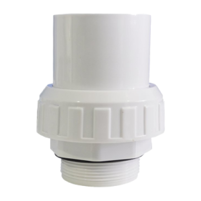 2" Union set (3 pcs) c/w O-ring, White Colour (สีขาว)