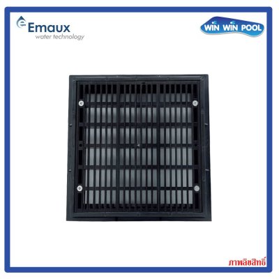 PSF-11-B สะดือสระสี่เหลี่ยม 9"x9" สีดำ FlowRate 200 Gpm.