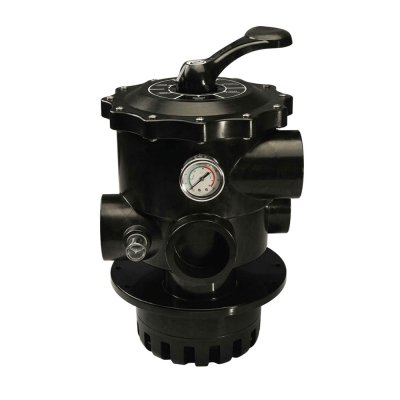 MPV12 มัลติพร็อพวาล์ว 2.5"  Top Mount สำหรับถังกรองรุ่น V Series (w Unions Sets x 3, Sight Glass, Pressure Gauge)