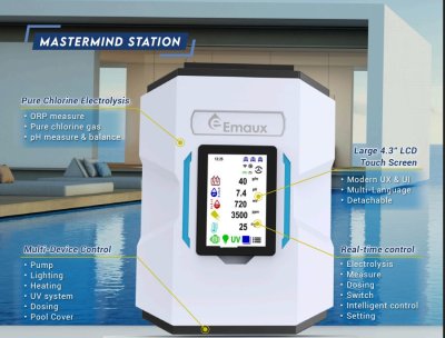 พูลสเตชั่น CyberSync CS-A30 CyberSync Emaux 30 Gram/Hour SaltChlorine 80 m³ Max Pool